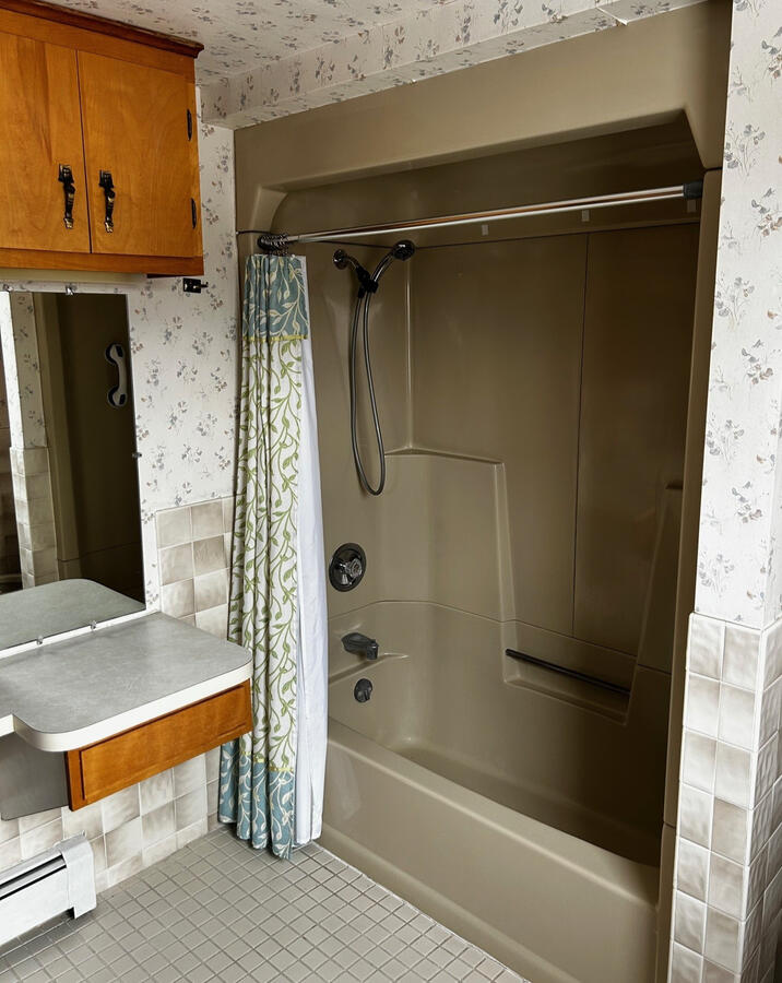 Small bathroom remodel before Small bathroom remodel before