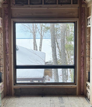 Lake side upstairs window Lake side upstairs window