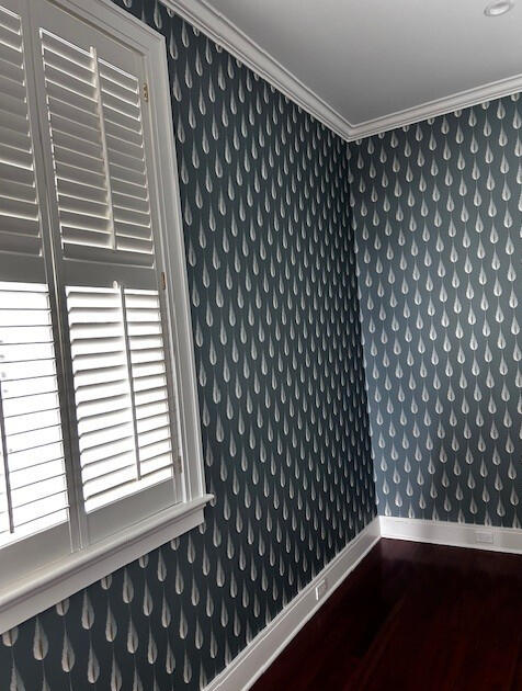 Guest bedroom- wallpaper Guest bedroom- wallpaper